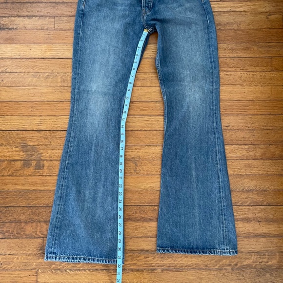 RE/DONE ORIGINALS 70s High Rise Flare Size 27 - Picture 6 of 11